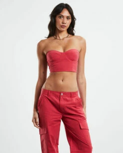 Amity Lace Back Corset Red 12 Amity Lace Back Corset Red -Insight Shop 5 50633