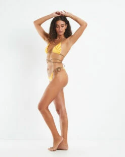 Long Triangle Bikini Top Soleil Yellow -Insight Shop 5 51509