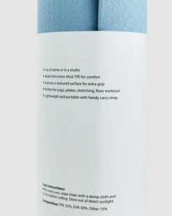 Yoga Mat With Strap Blue 11 Yoga Mat With Strap Blue -Insight Shop 5 51698