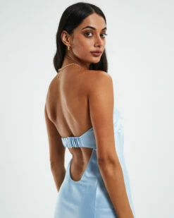 Kelsey Strapless Slip Dress Blue -Insight Shop 5 51831