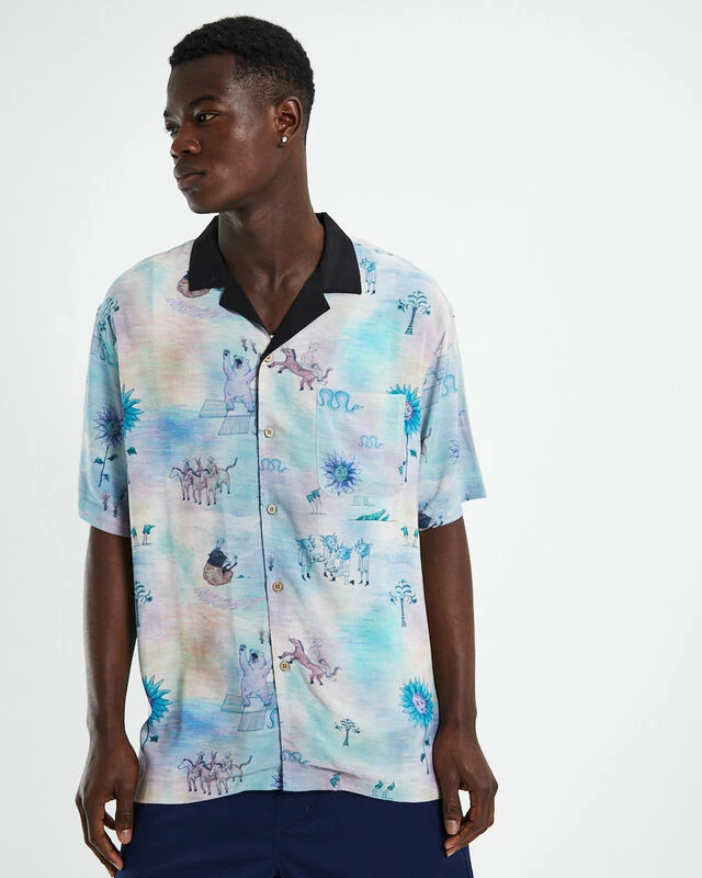 Insight Mutilated Short Sleeve Resort Shirt Multi 7 Insight Mutilated Short Sleeve Resort Shirt Multi - Image 5