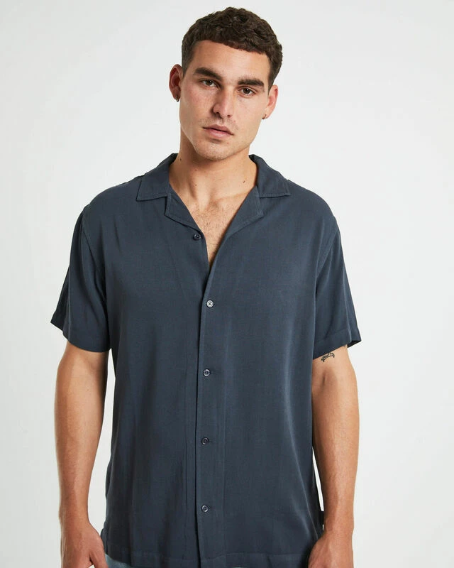 Insight The Reckoner Resort Short Sleeve Shirt Dusty Black 7 Insight The Reckoner Resort Short Sleeve Shirt Dusty Black - Image 5