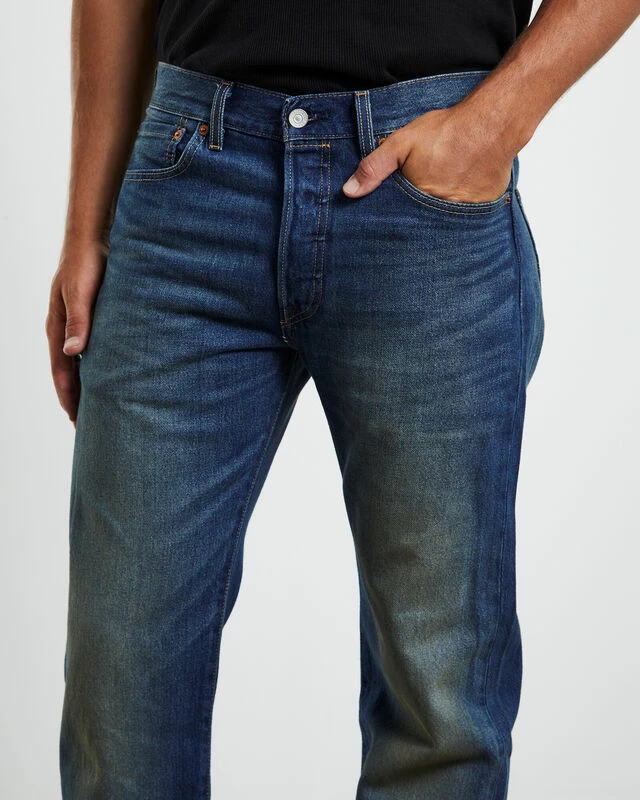 Levis 501 Original 1890 Denim Jeans Calico Mine Blue 7 Levis 501 Original 1890 Denim Jeans Calico Mine Blue - Image 5