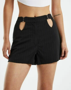 Maeve Cut Out Shorts Black -Insight Shop 5 53973