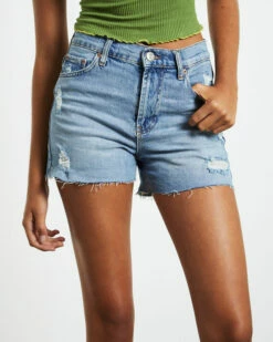 BDG Urban Outfitters BDG Aline Cutoff Denim Shorts Mid Vintage Blue -Insight Shop 5 54352