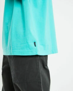 Afends Grooves T-Shirt Jade Blue -Insight Shop 5 54733
