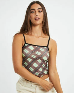 Diamond Plaid Singlet Green 12 Diamond Plaid Singlet Green -Insight Shop 5 55116