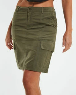 Tibby Utility Skirt Khaki -Insight Shop 5 56472