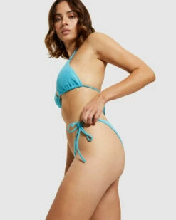 Rhythm Terry Tie Side Bikini Bottoms Maui Blue -Insight Shop 5 57896
