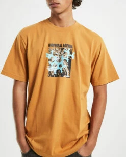 Afends Universal Recycled Retro Fit T-Shirt In Mustard Yellow 12 Afends Universal Recycled Retro Fit T-Shirt In Mustard Yellow -Insight Shop 5 58322