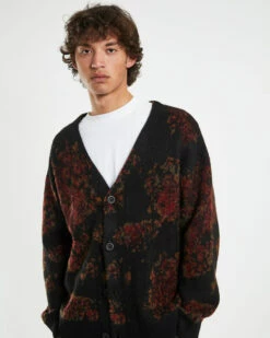 Insight Luna Jacquard Knit Cardigan Black -Insight Shop 5 58441