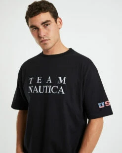Nautica Trela Short Sleeve T-Shirt Black 12 Nautica Trela Short Sleeve T-Shirt Black -Insight Shop 5 58706