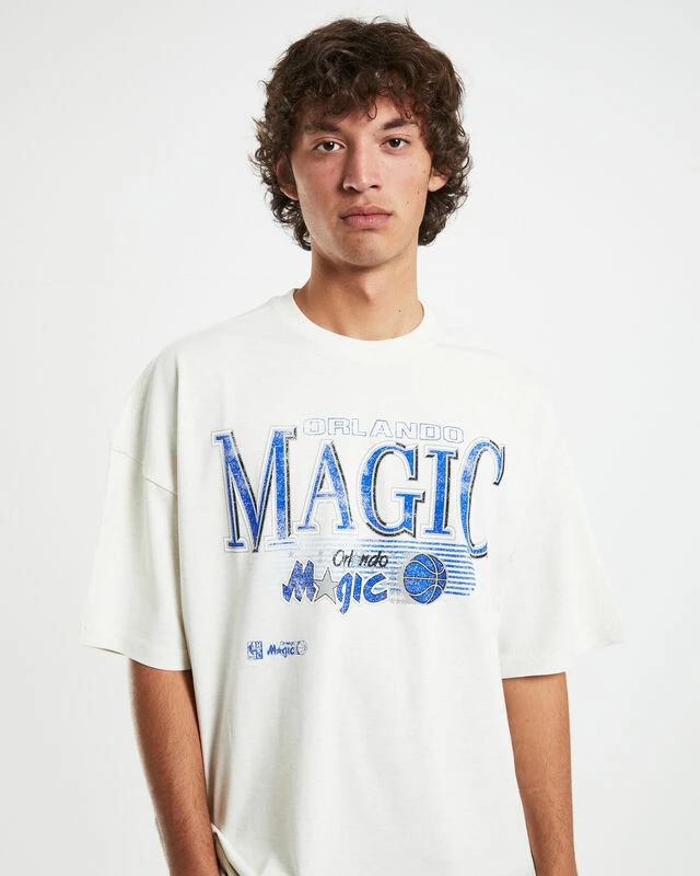 Mitchell & Ness Underscore Oversized T-shirt Orlando Magic White Marle 7 Mitchell & Ness Underscore Oversized T-shirt Orlando Magic White Marle - Image 5