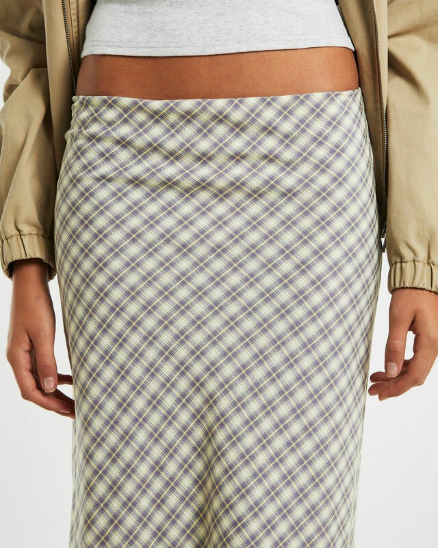 Insight Jenny Plaid Bias Midi Skirt In Multi 7 Insight Jenny Plaid Bias Midi Skirt In Multi - Image 5