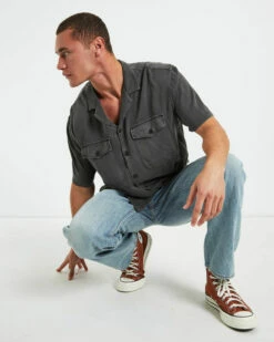 Sandon Short Sleeve Shirt Pewter Grey -Insight Shop 5 61900