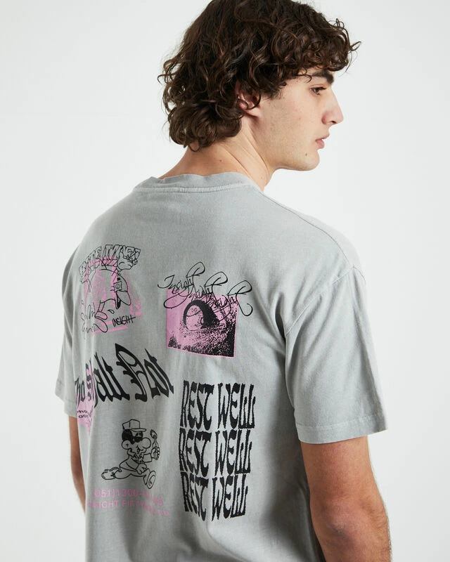 Insight Rest Well Short Sleeve T-Shirt In Ash 7 Insight Rest Well Short Sleeve T-Shirt In Ash - Image 5