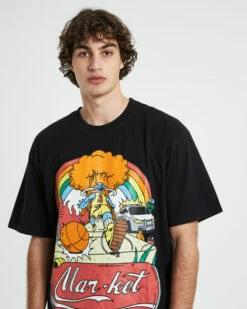 MARKET Good Day Short Sleeve T-Shirt In Vintage Black -Insight Shop 5 62083