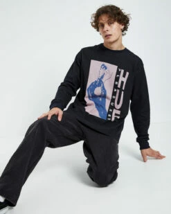 Huf X Pleasures Light Up Jacquard Long Sleeve Knit Black -Insight Shop 5 6746