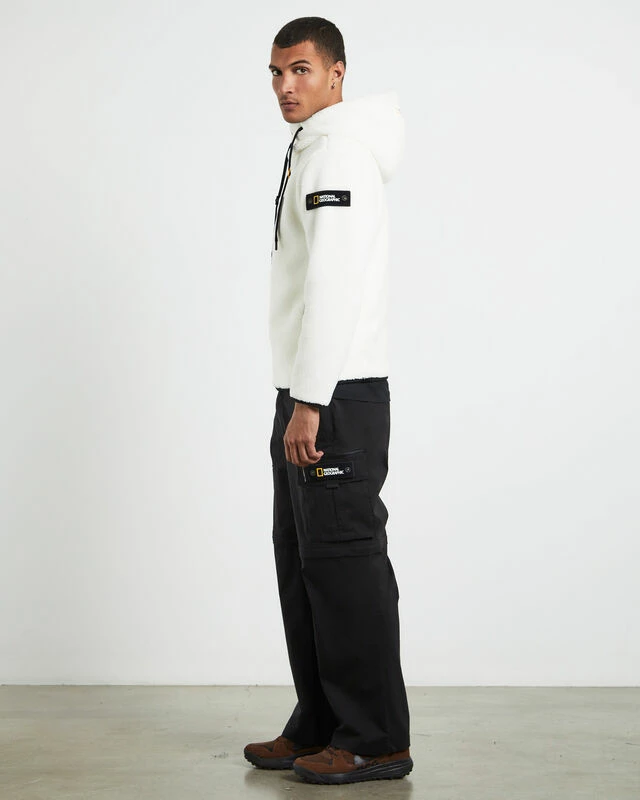 National Geographic Costoni Fleece Hoodie Zip-Up Jacket Sugar Swizzle Ivory 7 National Geographic Costoni Fleece Hoodie Zip-Up Jacket Sugar Swizzle Ivory - Image 5