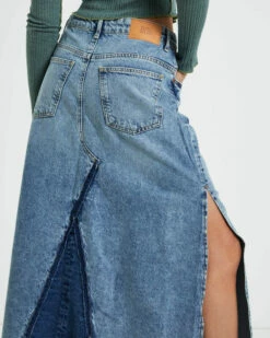 BDG Urban Outfitters BDG Denim Midi Skirt In Blue -Insight Shop 5 73060