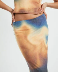 Della Printed Knit Midi Skirt In Assorted -Insight Shop 5 73192