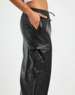 Phoebe Leather Look Cargo Skirt Black 12 Phoebe Leather Look Cargo Skirt Black -Insight Shop 5 73518