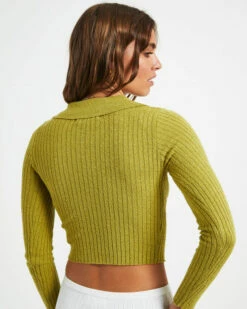 Tori Textured Button Top Moss -Insight Shop 5 73582