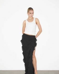 Studio Marta Ruffle Skirt In Black -Insight Shop 5 73756