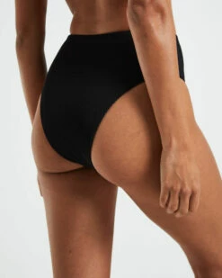 Rib High Waisted Bottoms In Black 12 Rib High Waisted Bottoms In Black -Insight Shop 5 75121