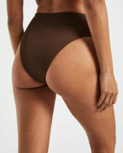 Rib High Waisted Bottoms In Chocolate Brown 12 Rib High Waisted Bottoms In Chocolate Brown -Insight Shop 5 75127