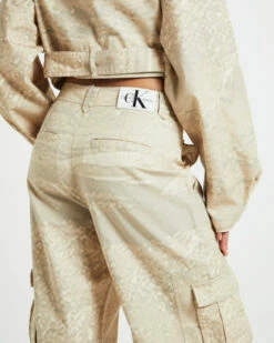 Calvin Klein Loose Cargo Pants In Natural Beige 12 Calvin Klein Loose Cargo Pants In Natural Beige -Insight Shop 5 75356