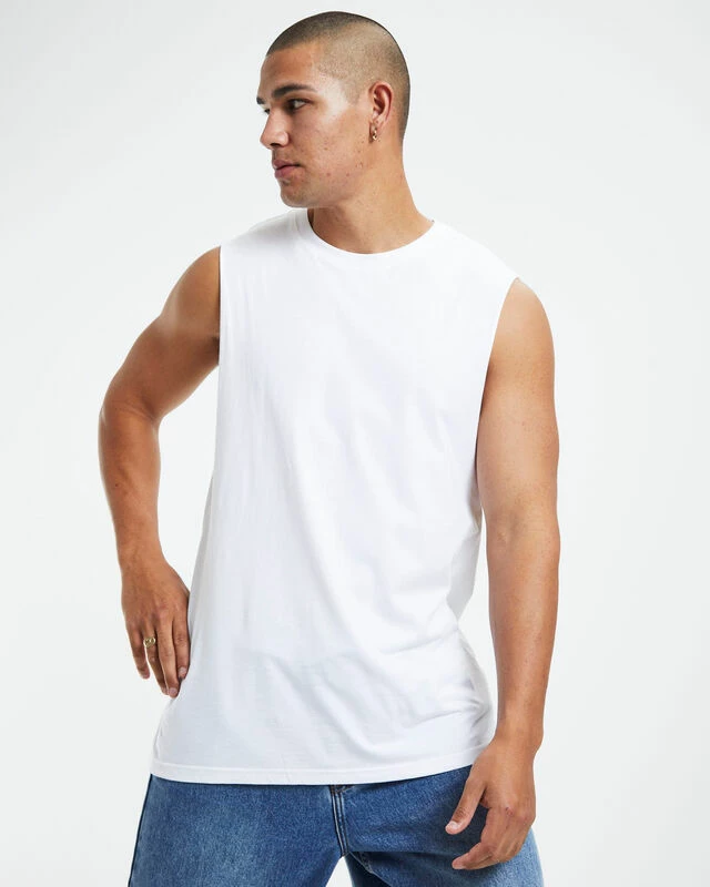 Muscle Tank White 7 Muscle Tank White - Image 5