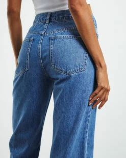 Emmy Low Rise V-Waist Straight Jeans Bright Blue 13 Emmy Low Rise V-Waist Straight Jeans Bright Blue -Insight Shop 6 11686