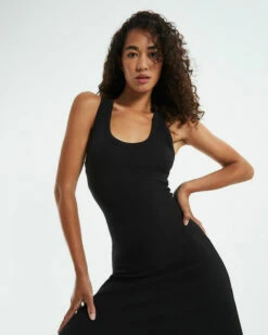 Racer Back Midi Dress Black 13 Racer Back Midi Dress Black -Insight Shop 6 1237