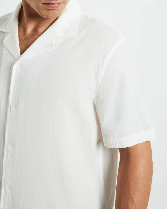 Heggie Short Sleeve Resort Shirt White 8 Heggie Short Sleeve Resort Shirt White - Image 6