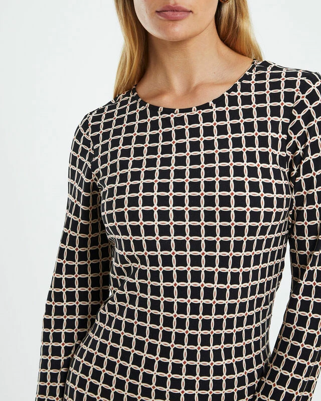 Elsa Long Sleeve Bias Cut Mini Dress Assorted 8 Elsa Long Sleeve Bias Cut Mini Dress Assorted - Image 6