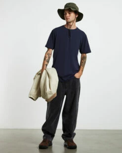 Basic Crew T-Shirt Navy -Insight Shop 6 15959