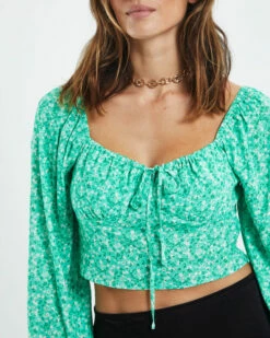 Zinnia Sweetheart Gathered Front Bodice Green 13 Zinnia Sweetheart Gathered Front Bodice Green -Insight Shop 6 16401