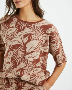 Neve Jacquard Knit T-Shirt Assorted 13 Neve Jacquard Knit T-Shirt Assorted -Insight Shop 6 16443