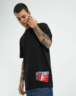 Calvin Klein Disrupted CK Box Urban Short Sleeve T-Shirt CK Black -Insight Shop 6 18023