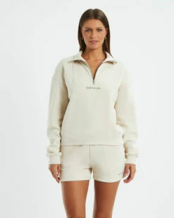 State Panelled Zip Front Fleece Oat -Insight Shop 6 18289