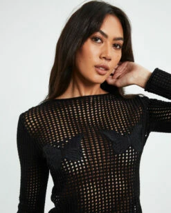 Insight Butterfly Sheer Crochet Knit Black 13 Insight Butterfly Sheer Crochet Knit Black -Insight Shop 6 18661