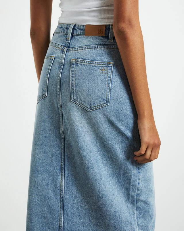 Insight Eva Maxi Denim Skirt Hacker Blue 8 Insight Eva Maxi Denim Skirt Hacker Blue - Image 6