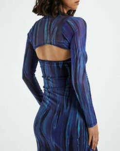 Shuro Midi Dress Bleed Blue -Insight Shop 6 18853