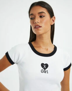 Heart Embroidery Raglan Tee White 13 Heart Embroidery Raglan Tee White -Insight Shop 6 19932