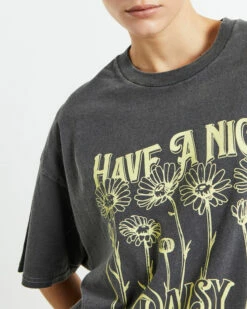 BDG Urban Outfitters BDG Nice Daisy Dad T-Shirt Grey 13 BDG Urban Outfitters BDG Nice Daisy Dad T-Shirt Grey -Insight Shop 6 20162