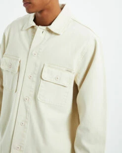 Windsor Twill Long Sleeve Overshirt Natural -Insight Shop 6 20454