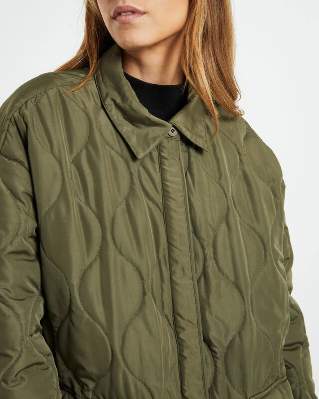 Dixon Ripstop Quilted Jacket Olive Green 8 Dixon Ripstop Quilted Jacket Olive Green - Image 6