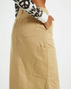 Insight Maxi Canvas Cargo Skirt Cream -Insight Shop 6 20862