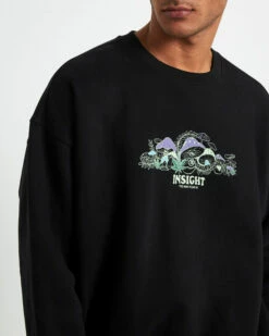 Insight Shrooms Crew Jumper Black -Insight Shop 6 21744